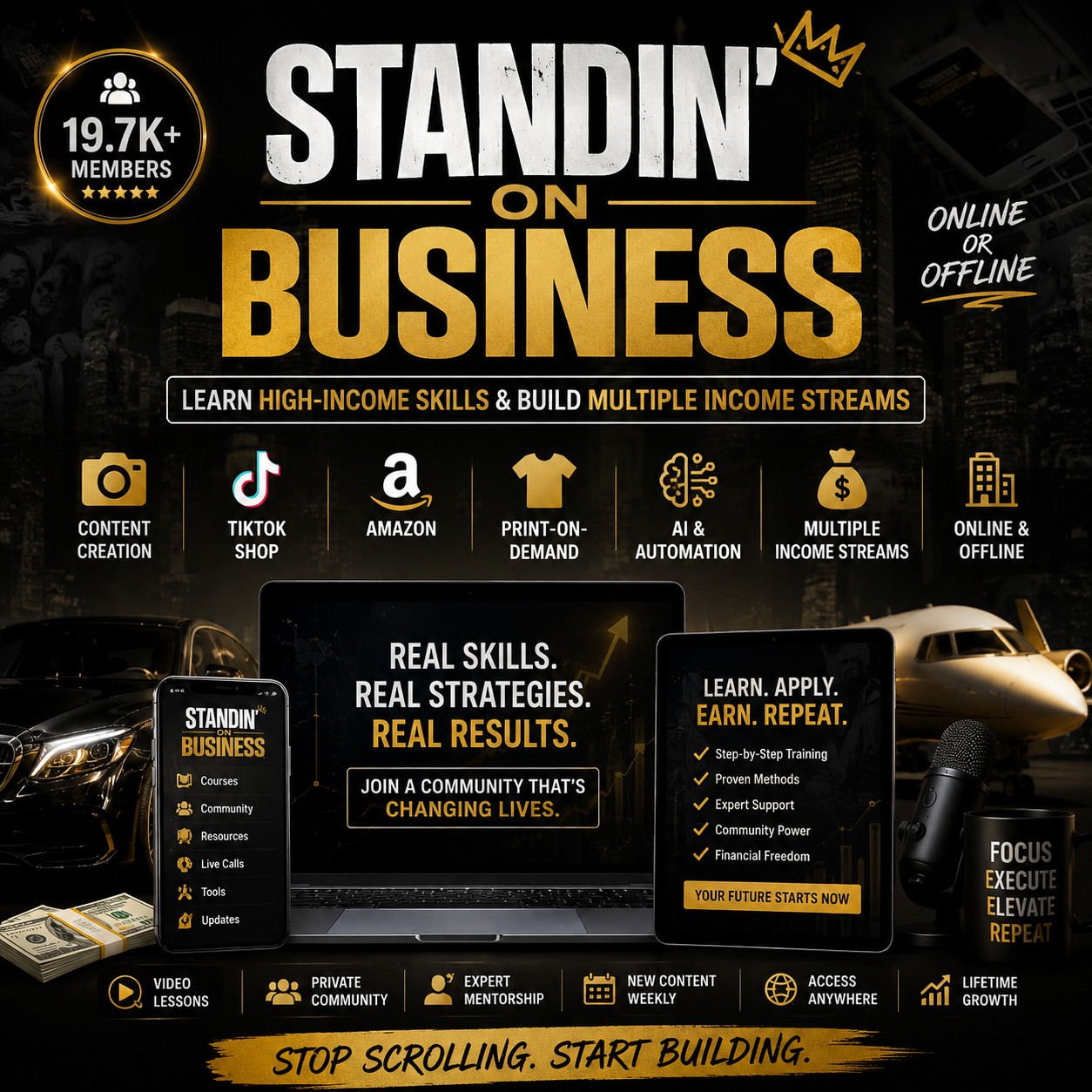 Standing on business